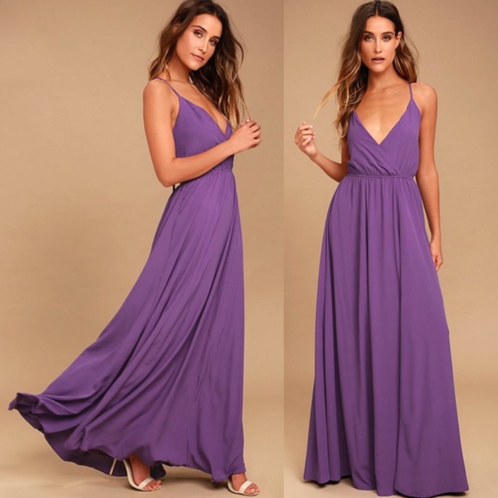 Nwt Lulus Everything’s All Bright Maxi Dress